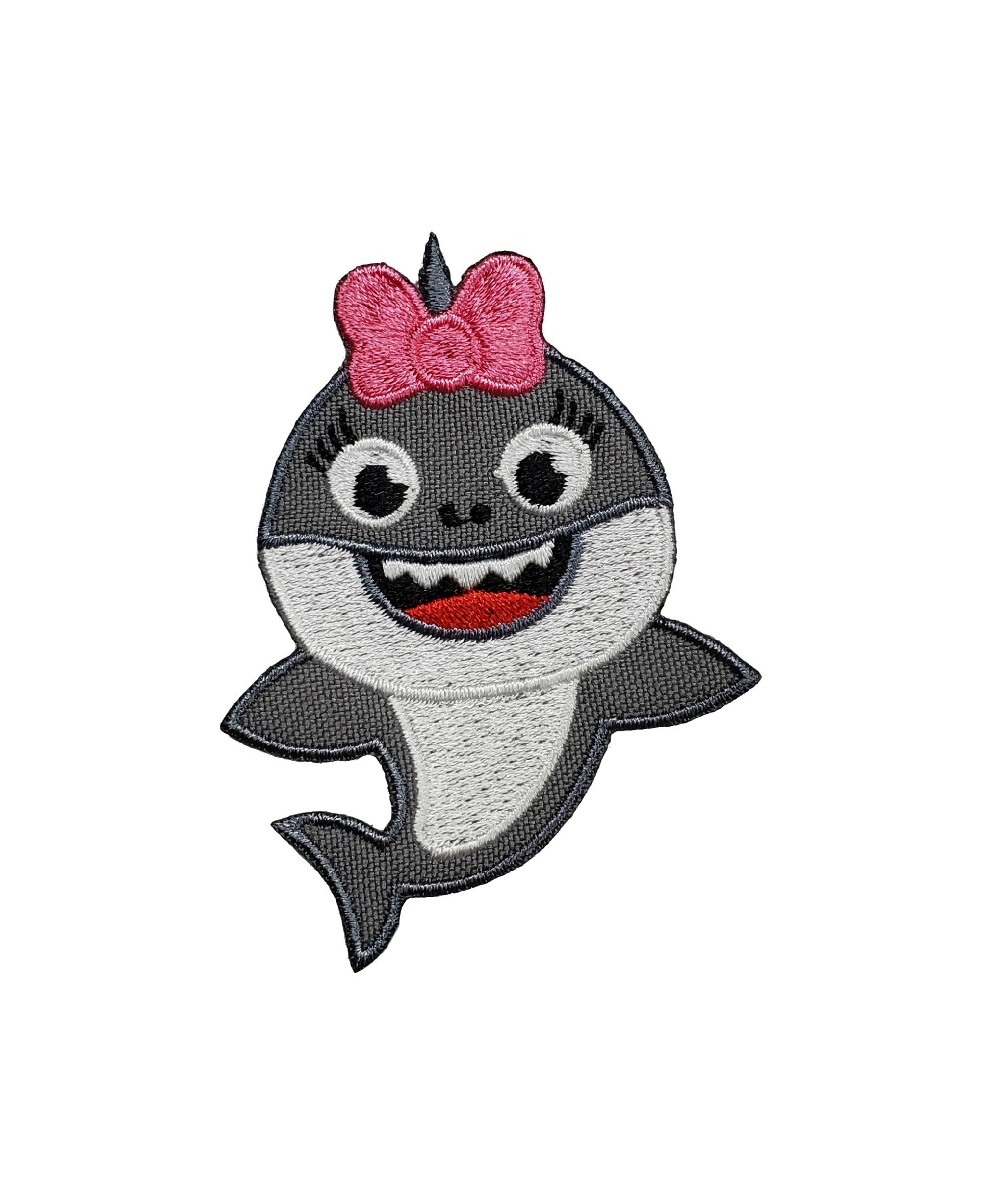 Cartoon Shark Pink Embroidered Iron on Patch 2.2 X - Etsy