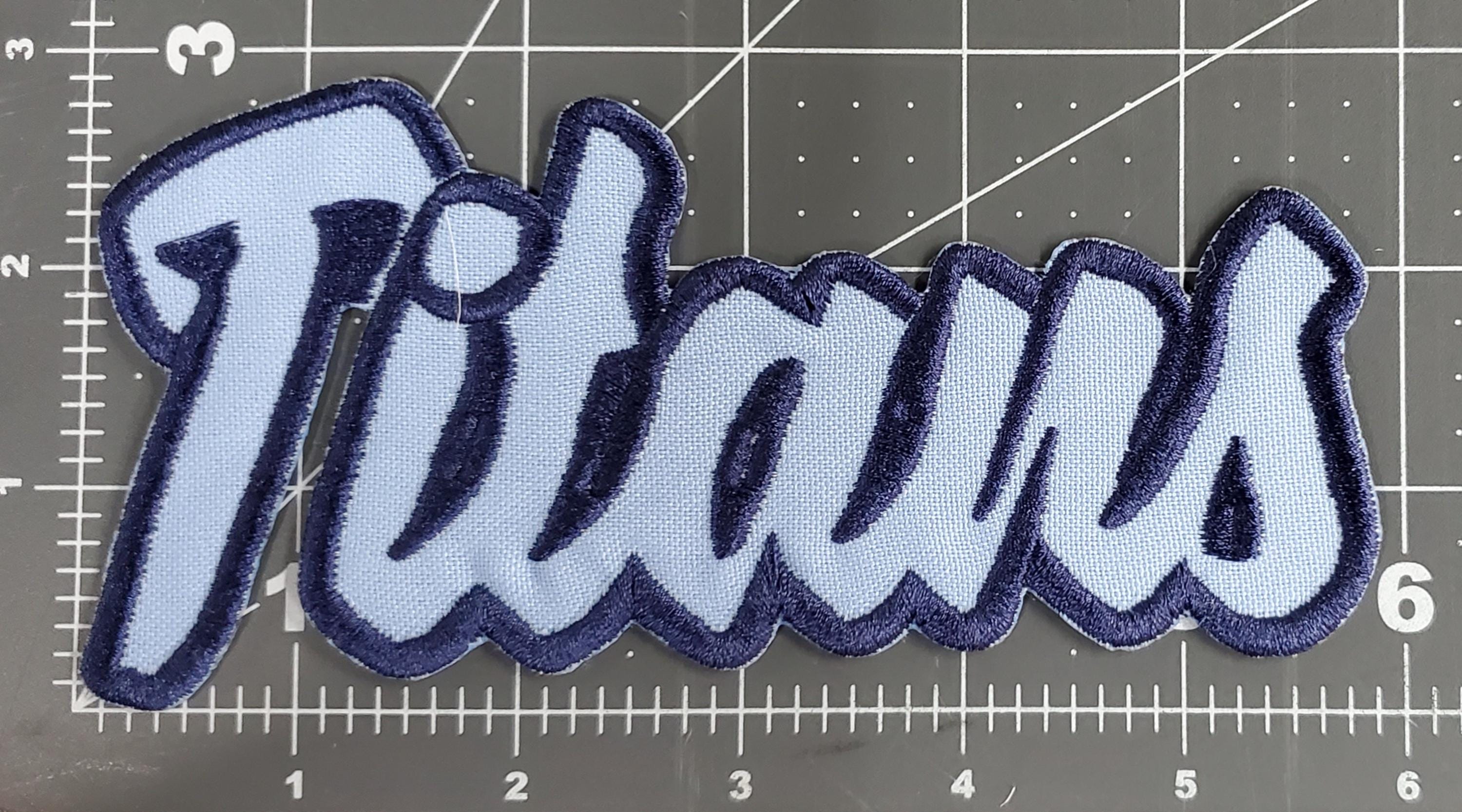 Titans Text Embroidered Applique Iron on Patch Various Sizes Team Name ...