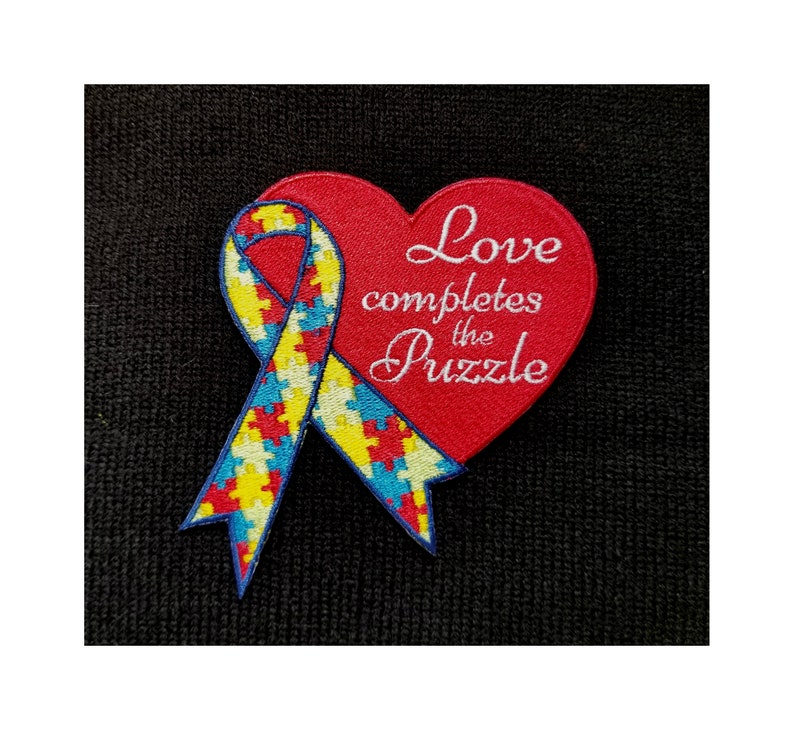 Autism Awareness Embroidered Iron On Patch 3.5 x 3.5 Gifts Fundraising April 2 2021