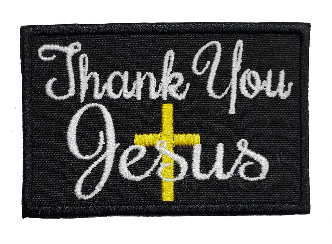 Patch Brodé « Jesus » Religieux - Applique Fer à Repasser, Pour Vêtements Ou Accessoires