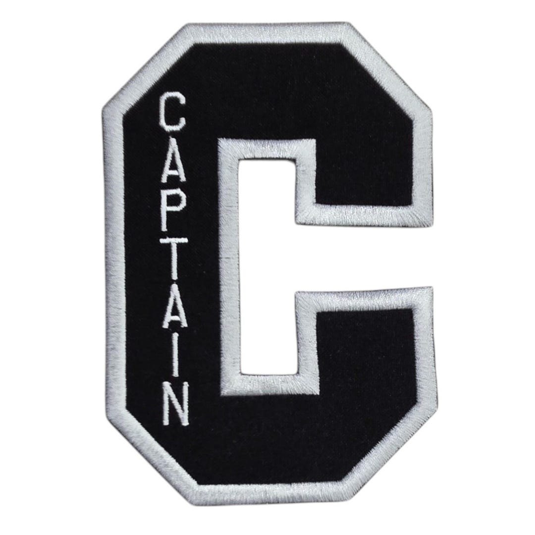 Varsity Letter Patch: Captain C, Embroidered Iron-on, 3