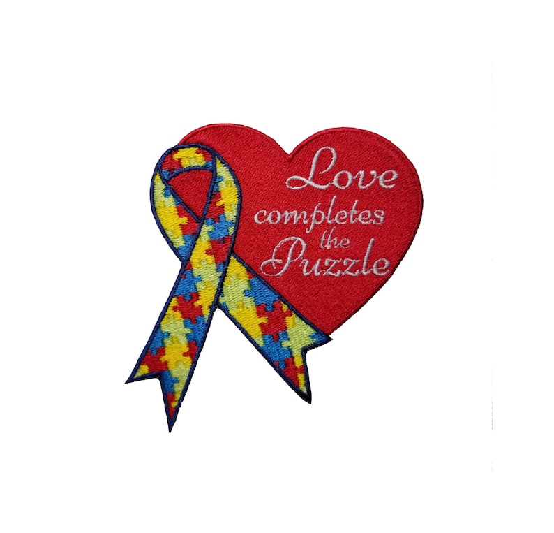Autism Awareness Embroidered Iron On Patch 3.5 x 3.5 Gifts Fundraising April 2 2021