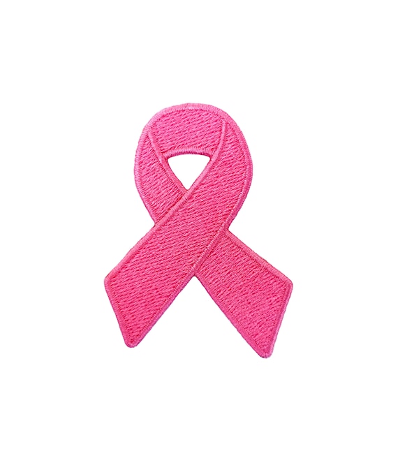 Breast Cancer Awareness Pink Ribbon Iron on or Sew on
