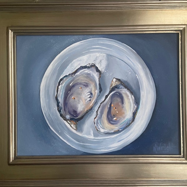 Oyster Oil Painting - Etsy