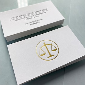 Biglietti da visita tipografici, biglietti da visita, design personalizzato, lamina d'oro, carta Gmund da 600 gsm