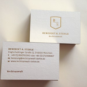 edge foil business card