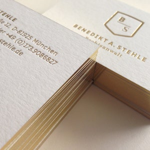 edge foil business card