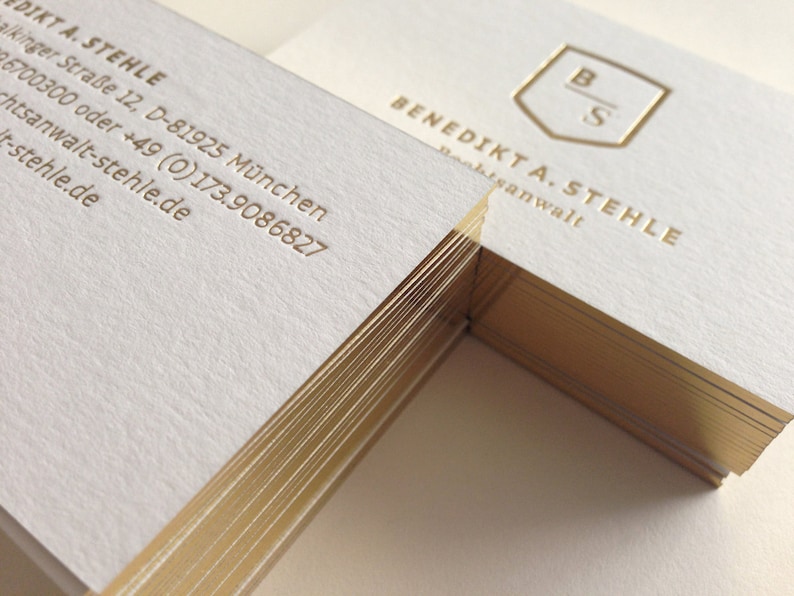 edge foil business card