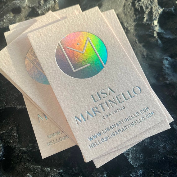 custom holographic business cards iridescent Effect Metallic Ink Plastic Cards Shining Holographic PVC  Business Card