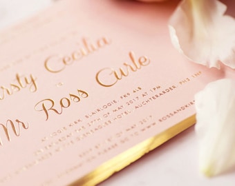 luxury Pink Business Card with Gold foil, Gold foil Stamping Business Card ,Unique business card,Personalized Gift Card,customizecard, label