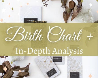 Birth Chart Reading, IN DEPTH Same Day Reading, Natal Chart Reading, Personalized Natal Chart, Psychic Reading, Astrology Reading Gift