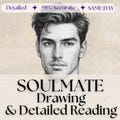 Soulmate Drawing + Detailed Reading, SAME HOUR, Draw My Soulmate, Your Future Husband/Wife, Soulmate Reading, Fast Delivery