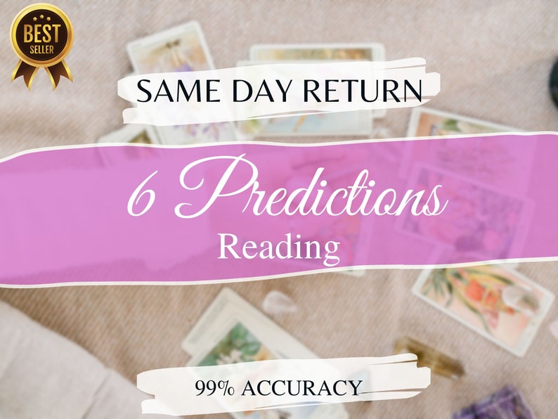 SAME DAY READING Psychic Prediction Reading Love Reading Tarot image 1