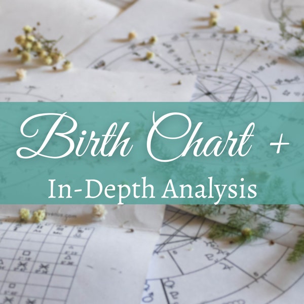 Astrology Reading with an In Depth Birth Chart Reading and Zodiac Wheel, Psychic Reading, Astrology Gift, Personalized Gift