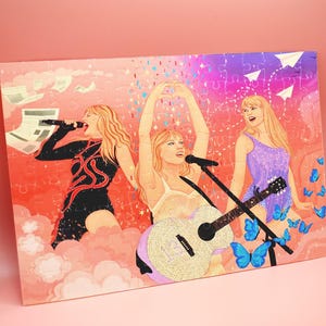 Eras Tour Shimmer Jigsaw Puzzle: Swiftie Pop Art (120 or 300 Piece)