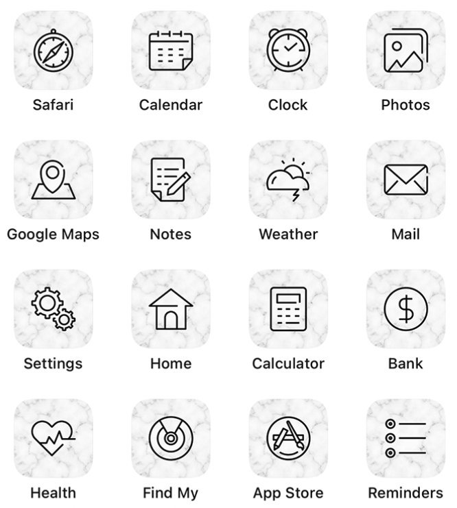 54 Marble Icon Pack For Ios 14 Home Screen Customization Etsy 54 Marble Icon Pack For Ios 14 Home Screen Customization Etsy