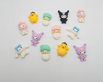 Kawaii Mixed Special Cartoon Flatback Resin Cabochon Decoden Slime Charm DIY Crafts Accessories