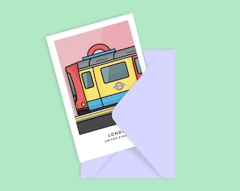 London Underground, Tube Greeting Card