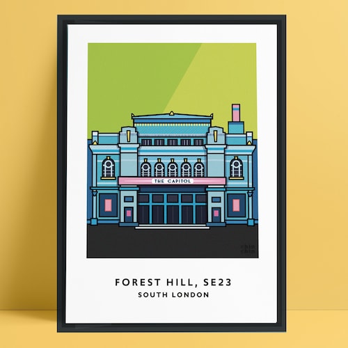 SE23 Print / Forest Hill Print South East London London Map Etsy UK