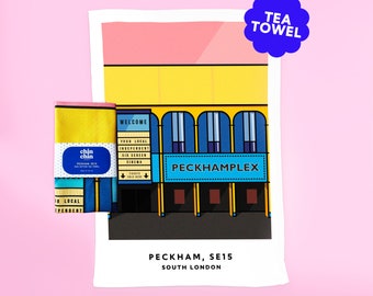 Peckhamplex Cinema, Peckham - SE15 Tea Towel - 100% Cotton - Made in the UK