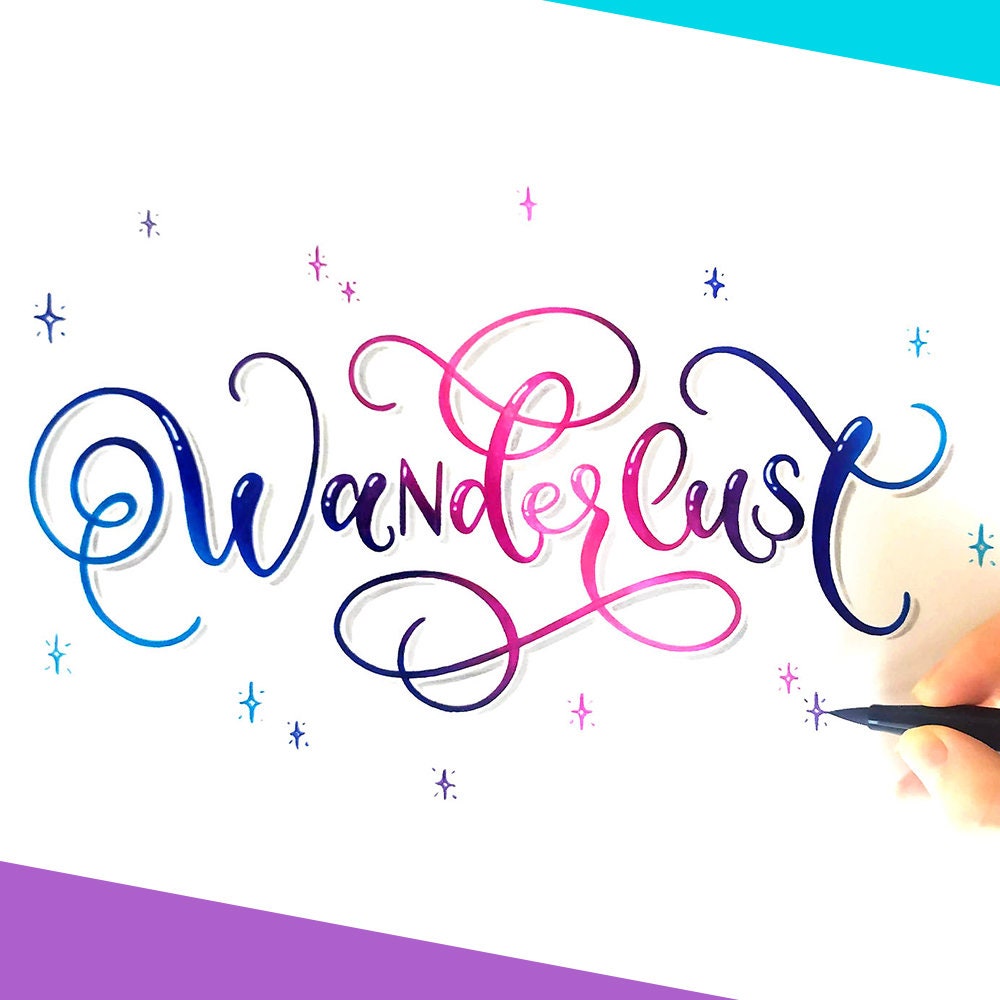 Curso De Lettering Online Campus De Letras Bonitas · Nivel Avanzado - Etsy