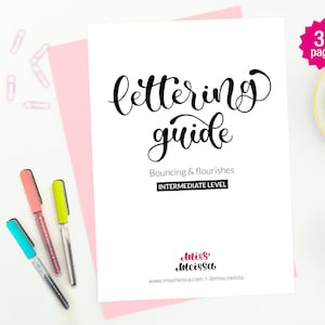 Bounce Lettering Worksheets / Plantillas de Bounce lettering /Bounce  calligraphy sheets for lettering/words lettering worksheets -  España