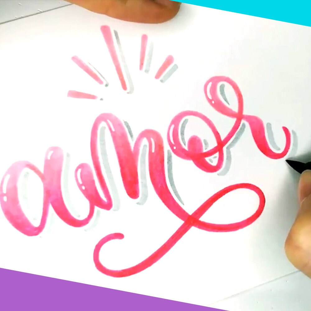 Curso De Lettering Online Campus De Letras Bonitas · Nivel Avanzado - Etsy