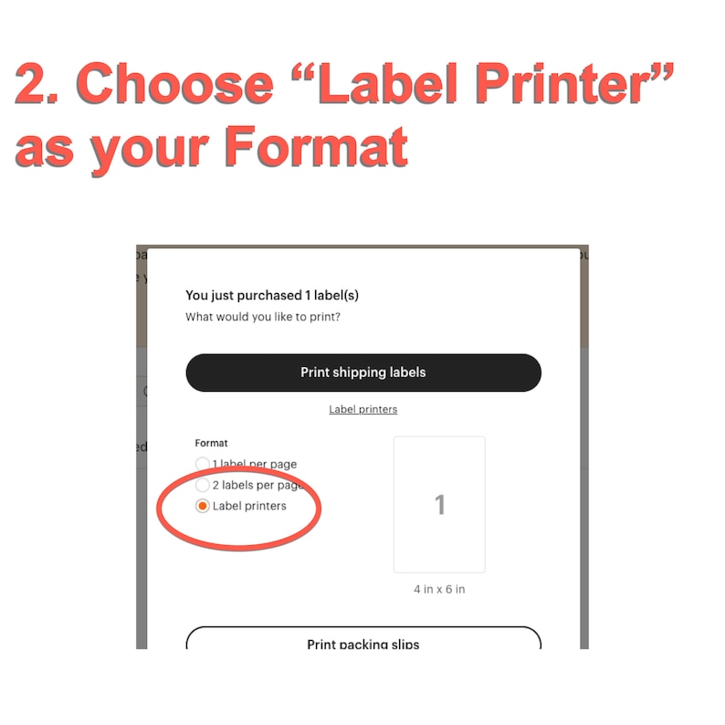 HOW TO Print Shipping Label Using 4UP Template Letter Size 4 Etsy