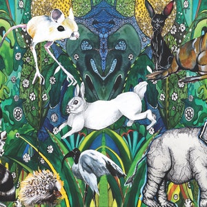 l’Art Sur La Table -  Set of 30 Placemats - 12 x 18 inches - Amazing Jungle