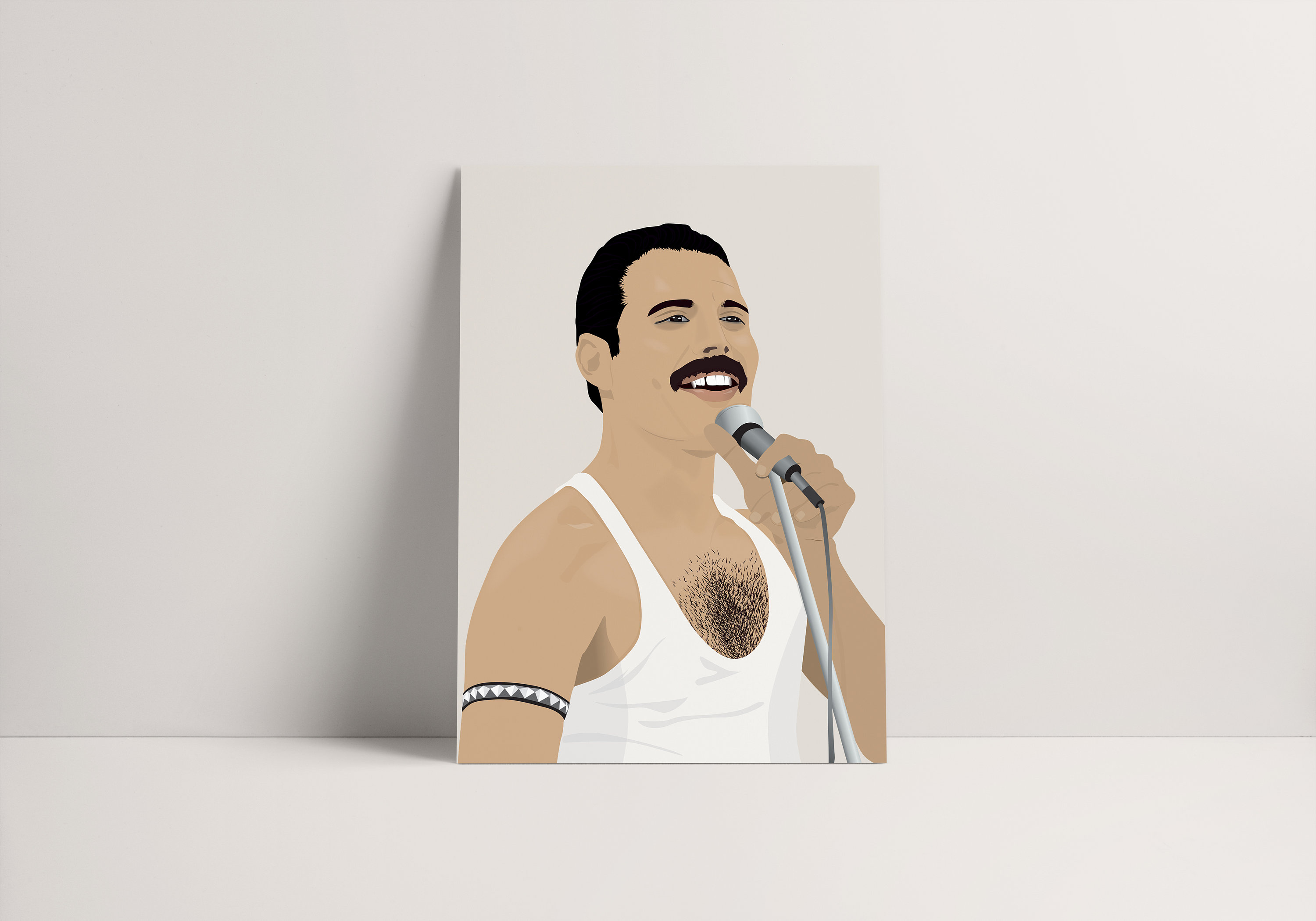 Illustration Freddie Mercury | Cadeau Original Décoration d'intérieur