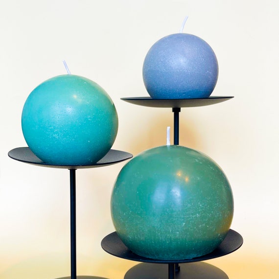 SPHERE CANDLE Round Ball Candle Decorative Candle Handmade Etsy