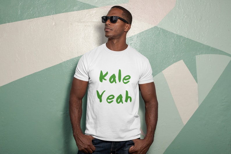 Kale Yeah Shirt // Shortsleeve Unisex Tshirt // Vegan // Etsy