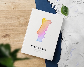 Portugal Iberian Personalized Travel Journal, Custom Adventure Diary, Unique Notebook for Portuguese Exploration and Coastal Journeys