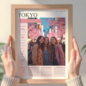 Benutzerdefinierte Girlstrip Poster, personalisierte Reise-Erinnerung, Besties auf Reisen, individuelle Urlaubsdruck, Urban Adventure Andenken, Reise-Wanddekor