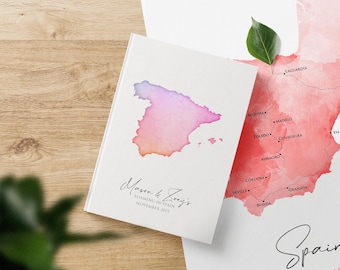 Custom Travel Notebook for Spain, Personalized Adventure Journal, Unique Planner for Your Journeys, Perfect Spanish Travel Keepsake