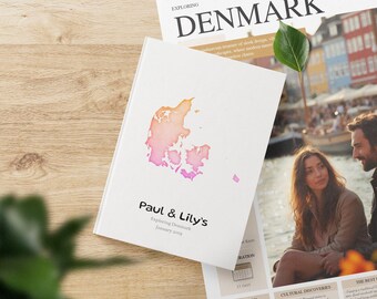Denmark Danish Travel Journal, Personalized European Diary, Ideal Notebook for Scandinavian Journeys and Danish Adventures, Gift For Him