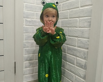 Disfraz infantil de rana para carnaval