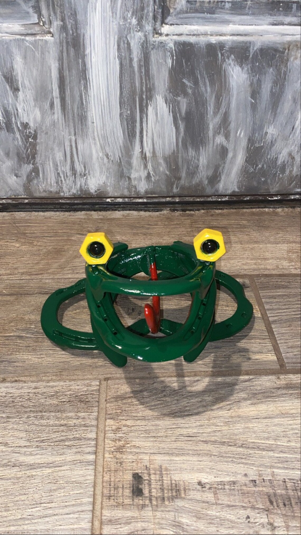 Horseshoe frogs yard art frogs yard art Etsy