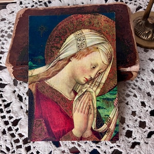 Authentische religiöse Vintage-Karte | Kommunion-Souvenir | Sakrale Kunst | Sammlung
