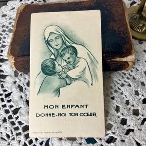 Authentische religiöse Vintage-Karte | Kommunion-Souvenir | Sakrale Kunst | Sammlung