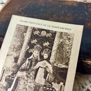 Authentische religiöse Vintage-Karte | Kommunion-Souvenir | Sakrale Kunst | Sammlung