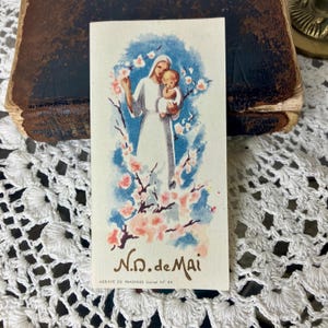 Authentische religiöse Vintage-Karte | Kommunion-Souvenir | Sakrale Kunst | Sammlung