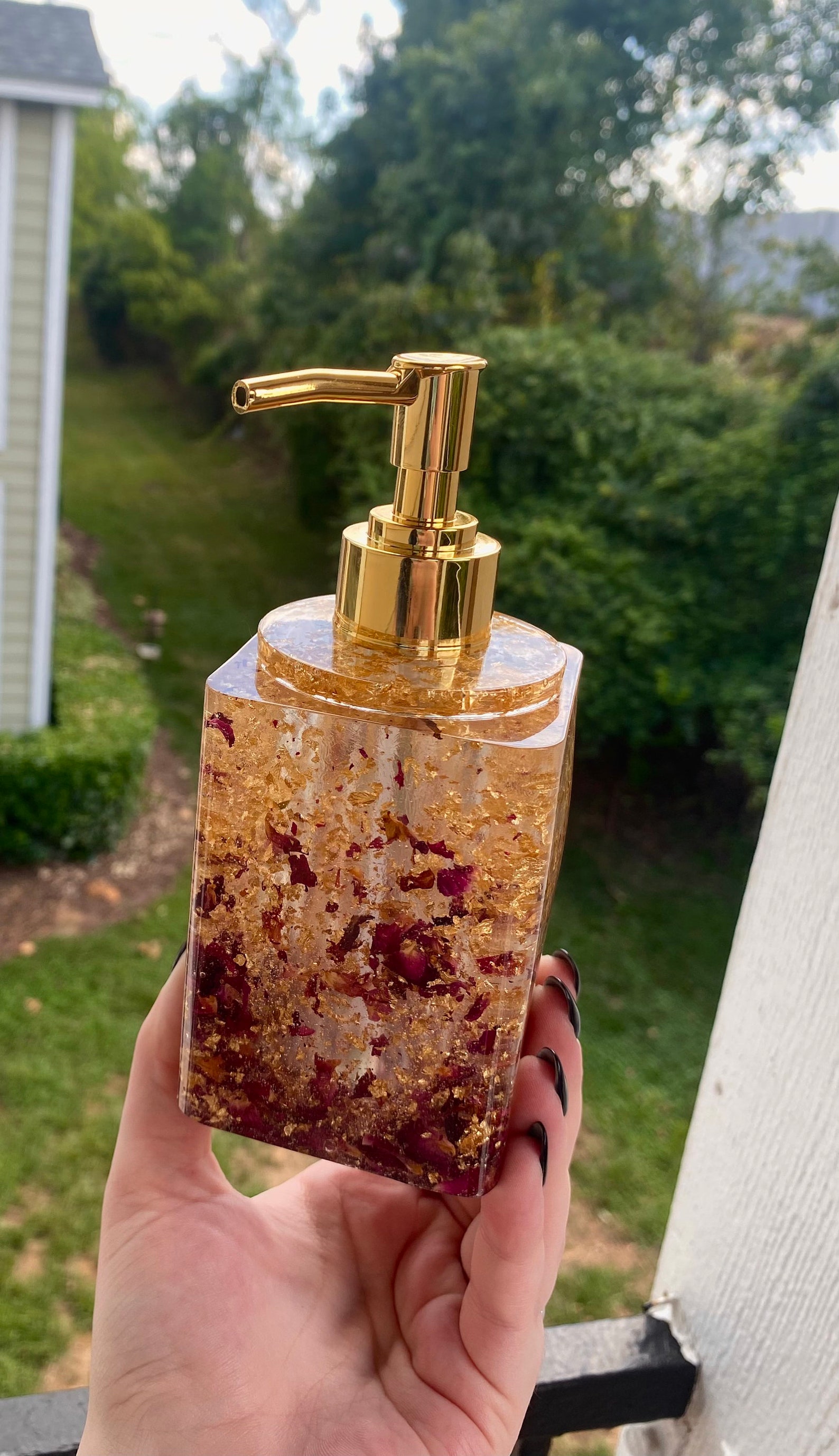 Resin Soap Dispenser Etsy