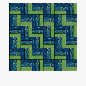 Rail Fence Quilt Pattern PDF