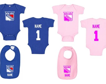 ny rangers baby onesie