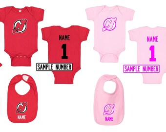 new jersey devils baby outfit