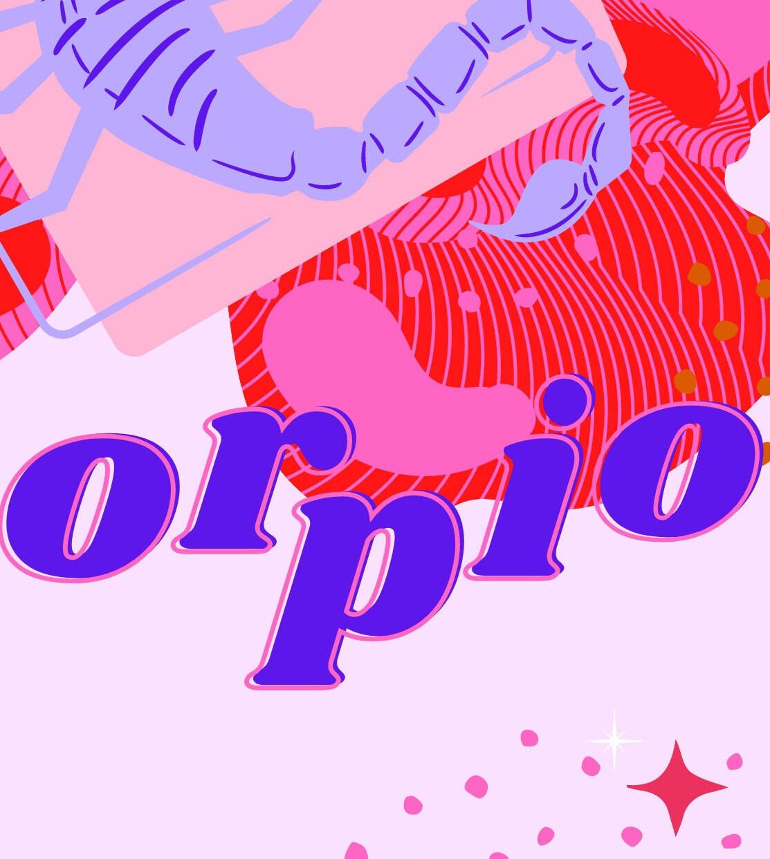 Scorpio Print, Wall Art, Zodiac Wall Prints, College, Dorm, Scorpio