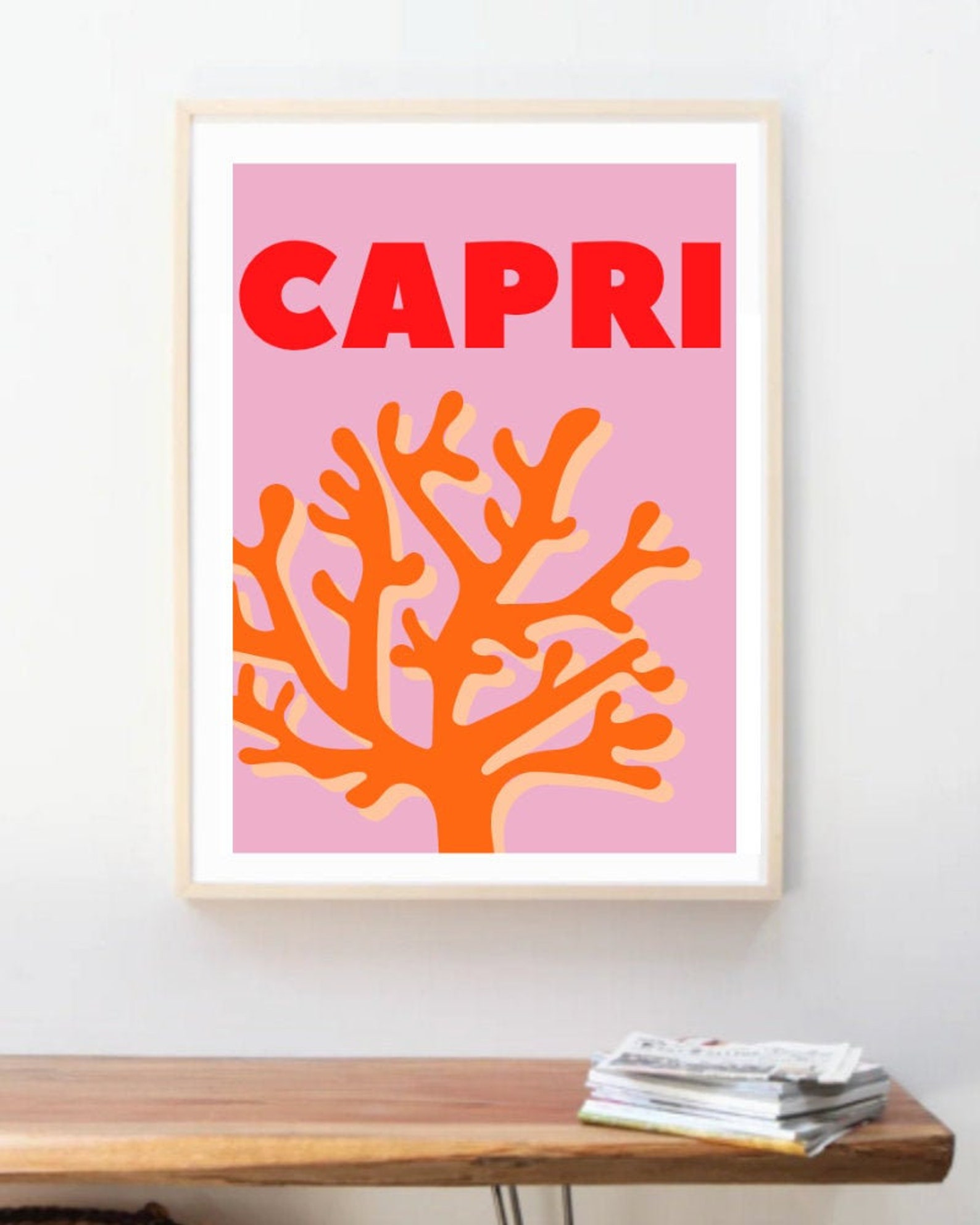 Capri Assouline Inspired Print Wall Art Poster Capri Wall Etsy