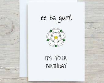 Eee by gum it’s tha birthday card 