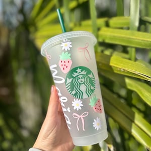 Bow Starbucks Cups - Etsy